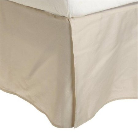 LUXOR TREASURES Luxor Treasures-Executive 3000 MF3000QNBS 2LIV Executive 3000 Series Queen Bed Skirt; 2 Line Embroidery - Ivory MF3000QNBS 2LIV